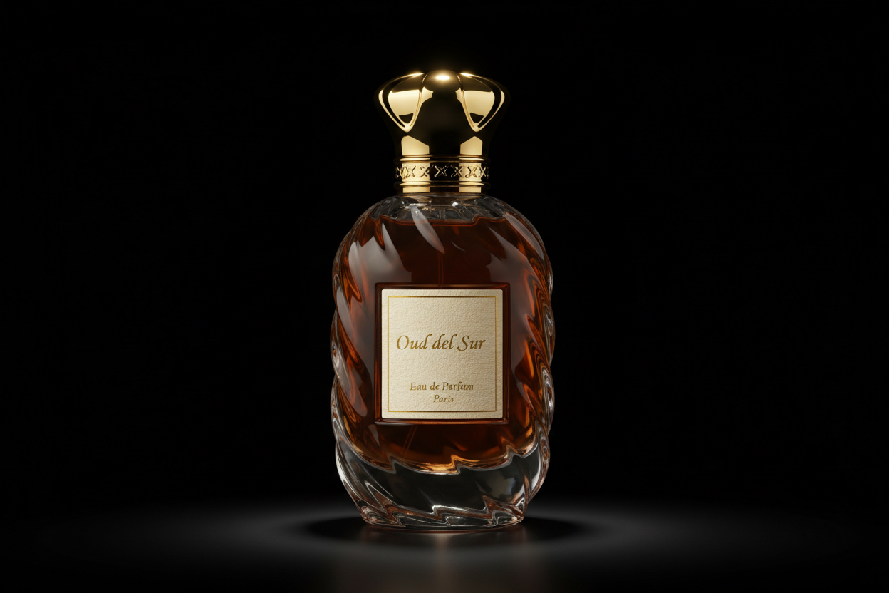 Ponle una etiqueta que diga oud del sur y que el fondo salga algo negro